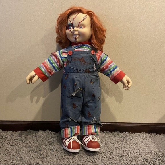 Chucky Doll Life Size Scarred Stitched Face Halloween Spooky 26” - Picture 1 of 16